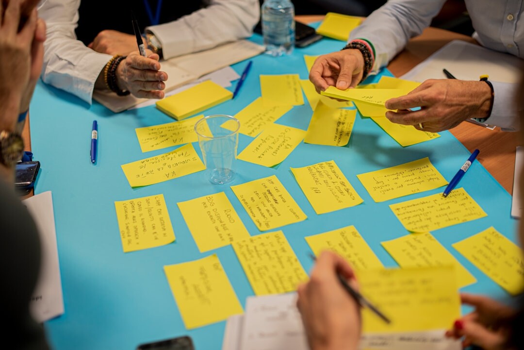 team brainstorming ideas