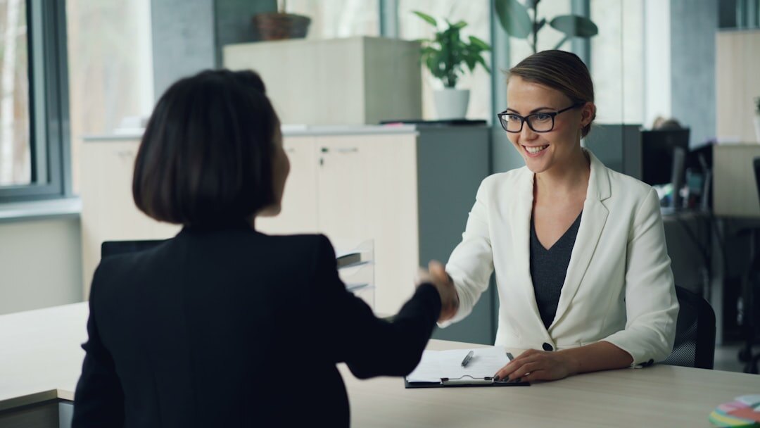 professional interviewer conducting interview