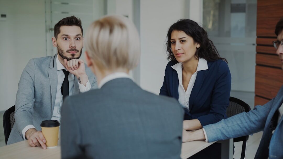 professional interviewer asking questions